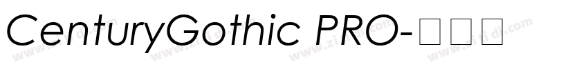 CenturyGothic PRO字体转换
